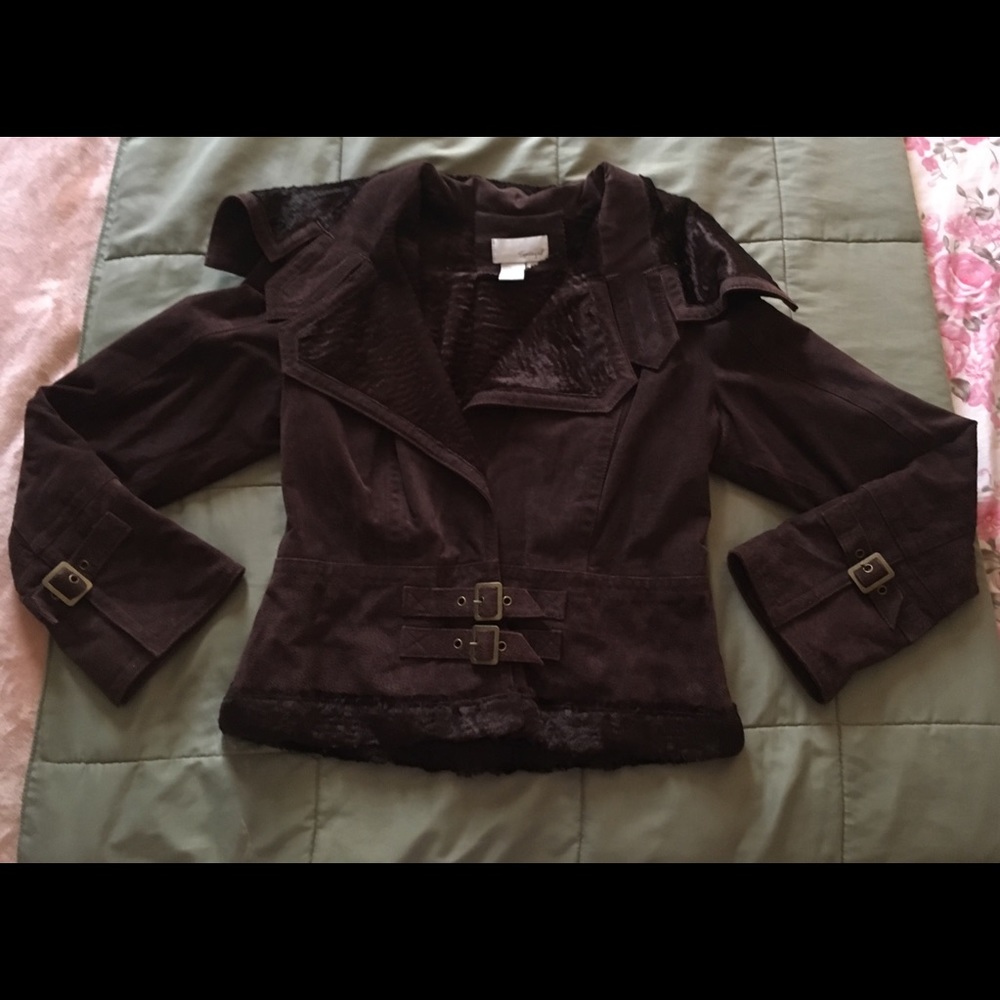 🌺sale🌺Spiegel brown leather (suede) jacket